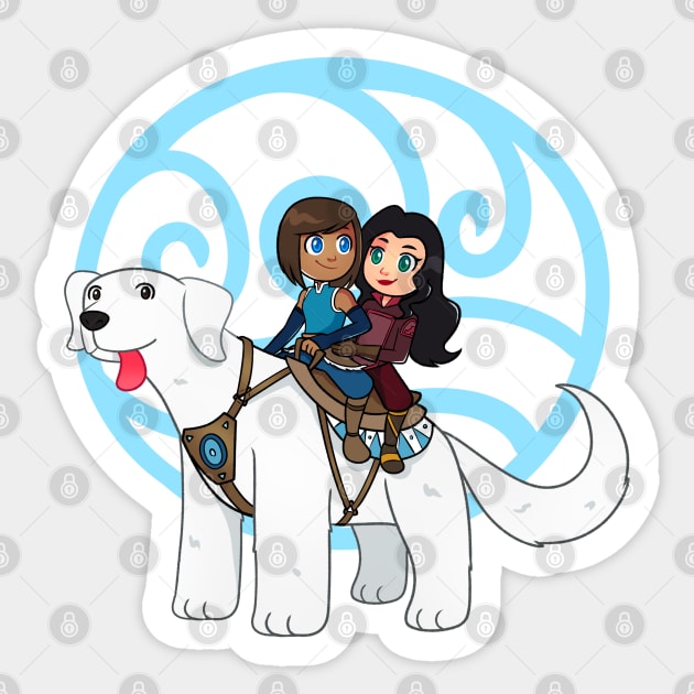 Korra girls Sticker by ribeironathana